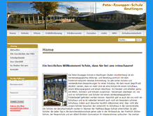 Tablet Screenshot of peter-rosegger-schule-reutlingen.de